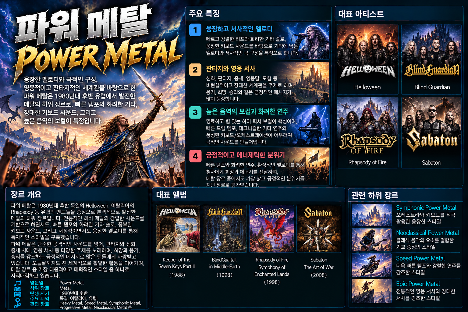 Power Metal 장르 소개